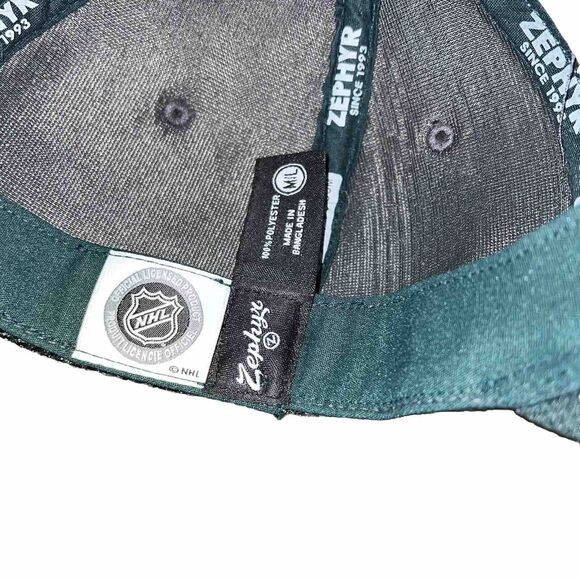 Minnesota Wild Hat Cap Zephyr Stretch Fit One Size Charcoal Green NHL Hockey - Picture 3 of 3